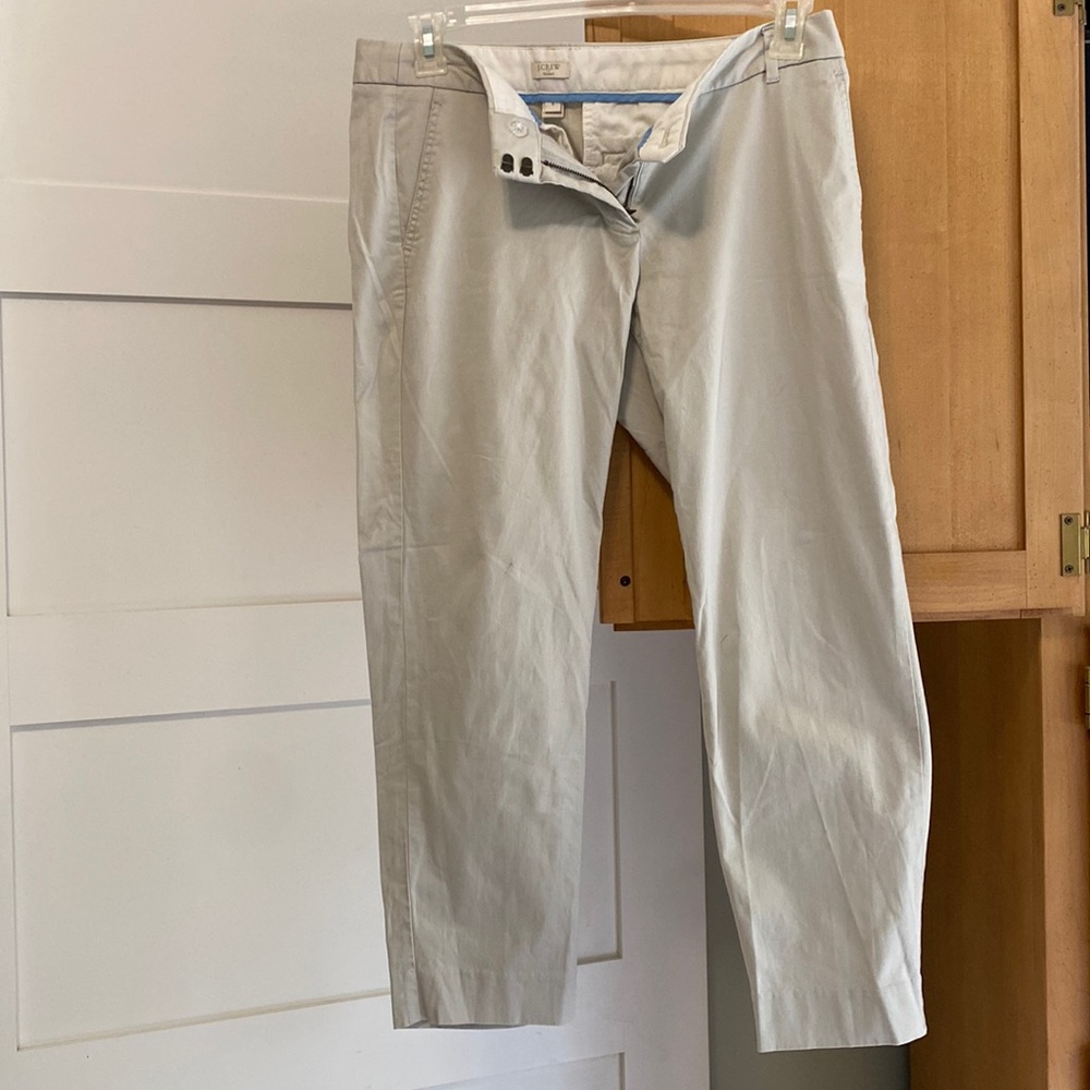 J Crew stretch crop khakis
